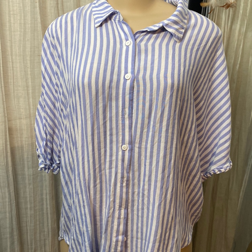 Forever 21 striped button down shirt